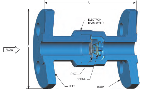 DFT DLC Flanged Check Valve