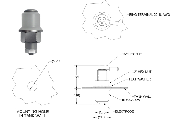 Madison Conductivity Point Level Sensor